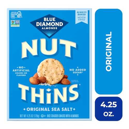 Image of Blue Diamond Almonds, Gluten Free Cracker Crisps, Original Almond Flavored perfect for Snacking and Healthy Options, 4.25 oz