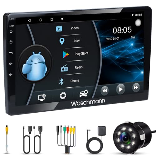 Image of Woschmann-Car Android System Touch Screen 9 Inch| TS9Pro Car Android Player|4GB /64GB|4th Gen|4Core|IPS Display|GPS & Bluetooth|WiFi & FM| Steering Control| LED Camera Included with Car Music System