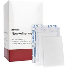 Sterile Non-Adherent Dressing Pads, 2 X 3, 100 Pack, Individually Wrapped, Highly Absorbent & Non-Stick, Non-Adhesive Wound Dressing