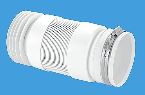McAlpine WC Connector For Back To Wall WC ToiletPans WC-F21R - Color : White