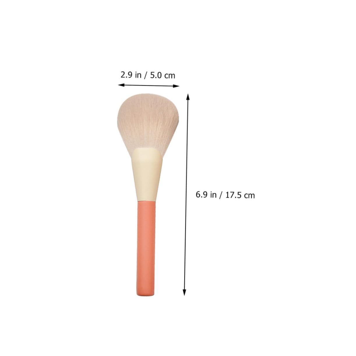 FRCOLOR 2sets Pennelli Per Trucco Professionali Fibra Artificiale Leggeri e Portatili Per Trucco Viso Ombretti e Blush Perfetti Per Viaggi e Uso Quotidiano