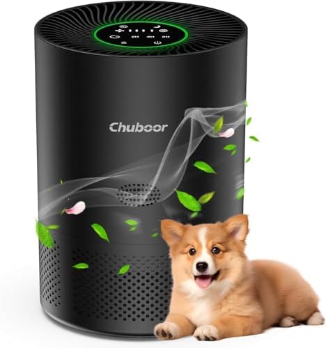 Luftreiniger Allergiker Luftfilter HEPA Air Purifier CADR 305m³/h bis100㎡ | gegen Schimmel, Staub und Tierhaare bis zu 0,3 µm, Luftqualitätsanzeige, Kindersicherung, 3 Geschwindigk