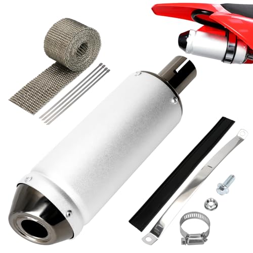 EOPOAYI 1.1 Inch Motorcycle Slip on Muffler for 125cc 110cc 4 Stroke Pit Dirt...