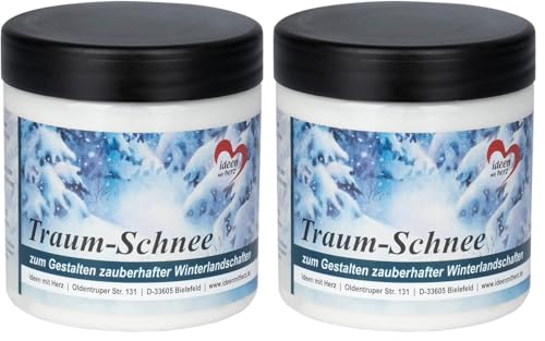 Pâte à neige décorative blanche Traeum-Schneige 2x250 ml