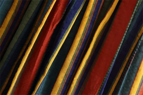 Women Midi Skirt High Waist Colorful Striped Longo Elegant Vintage Cotton Linen Skirts3