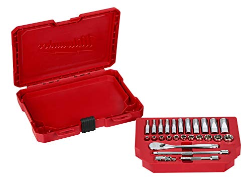 Milwaukee 48-22-9404 1/4" Drive 26pc Ratchet & Socket Set - SAE Milwaukee 48-22-9404 1/4" Drive 26pc Ratchet & Socket Set - SAE