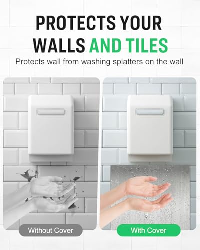 image for Rocaris 24 x 16 Inch Hand Dryer Wall Splash Guard, Bathroom Splash Gua