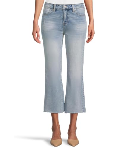 Liverpool Los Angeles Hannah High-Rise Cropped Flare with Cut Hem Jean 25