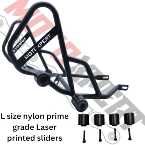 Image of TVS Raider 125 Heavy Duty Bike Crash Guard with Sliders