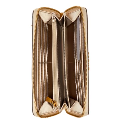 Image of Guess Women Monogram Rose Laurel Zip Around Wallet