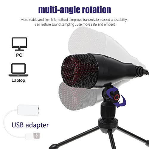 EXCEART Microfone de Mesa Com Tripé de Microfone Suporte de Mesa Microfone Do Estúdio de Gravação Do