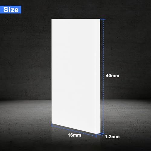 Image of MakerHawk 20 PCS Double Sided Adhesive Pads Heavy Duty EVA Foam Strips for Lithium Battery Bonding with Development Boards Lora Meshmastic Device (White, 1.2mm Thickness)