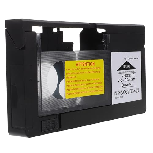 DOITOOL Adaptador De Cinta VHS VHS-c Robusto para Conversión Digital Rápida Compatible con Videocámaras y Otros Dispositivos De Video Fácil De Usar y Portátil Material Plástico Duradero DOITOOL Adaptador De Cinta VHS VHS-c Robusto para Conversión Digital Rápida Compatible con Videocámaras y Otros Dispositivos De Video Fácil De Usar y Portátil Material Plástico Duradero