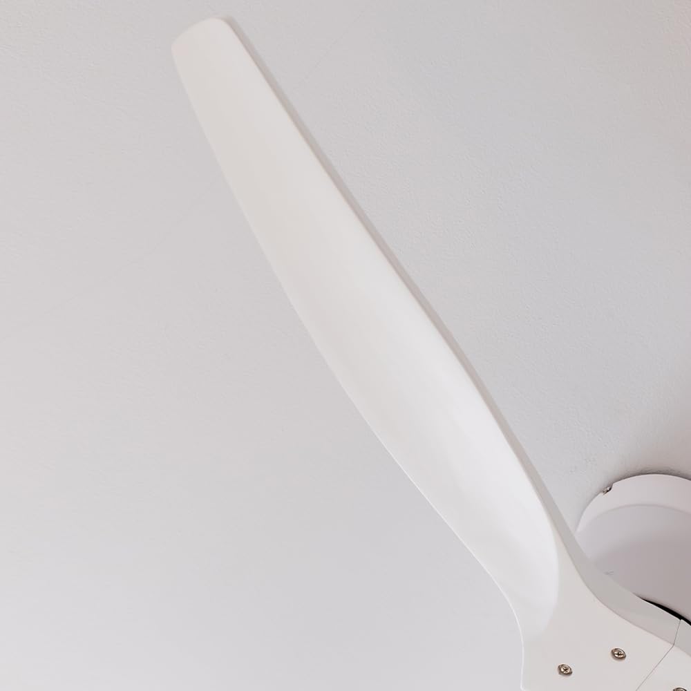 Cecotec - EnergySilence Aero 5500 Aqua White&White Connected wentylator sufitowy - silnik 40W DC, średnica 132 cm, Wi-Fi, zdalny, na zewnątrz, timer, lato i zima, cichy