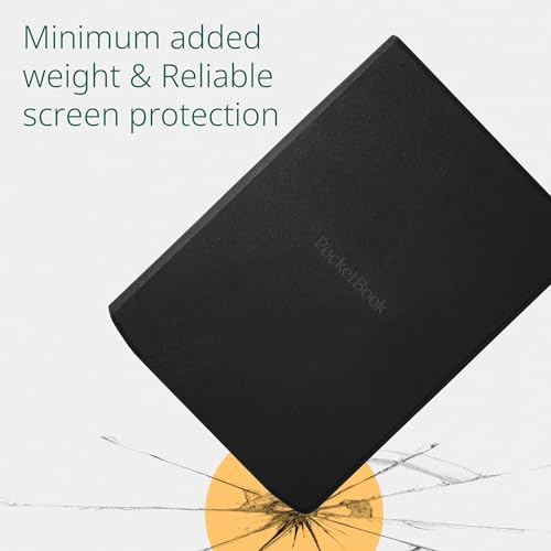 Image of PocketBook E-Reader Cover for InkPad 4 & InkPad Color 2 | Flip Cover with Smart Sleep Function | Durable Protection | Lightweight Covers Perfect for Travel | E-Book Reader Case in Black
