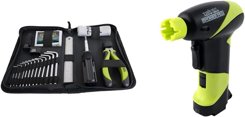 Ernie Ball Musician's Tool Kit (P04114) & Power Peg String Winder (P04118) : Musical Instruments