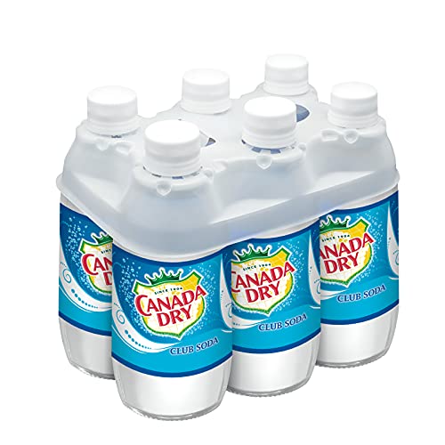 Canada Dry Club Soda, 10 Fluid Ounce Glass Bottle, 6 Count