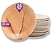 Waipur Platos Hoja de Palma Orgánicos – 25 Platos Desechables Redondos Ø 18 cm - Vajilla Ecológica de Lujo, Estable, Natural y Biodegradable - Platos de Fiesta – como Platos de Papel