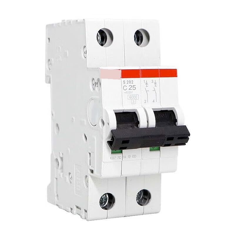 Interruptor automático S202-C25 Serie S200 disyuntores de protección bipolar de 25A en carril DIN