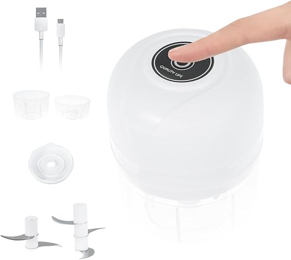 250ML Electric Garlic Mincer USB Charging Garlic Chopper Portable Mini Food Processor with