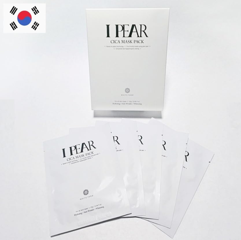Generic YPB KOREA I Apple Cica Mask Sheet (0.88oz X 5 Sheets) - Tone-UP, Daily Wrinkle Care, Anti-aging, Trouble Skin, Low-stimulate, Exfoliate, Skin Barrier Protection