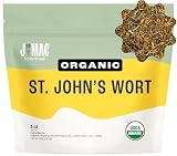 J Mac Botanicals, Organic St John's Wort herb (4 oz) loose leaf St. Johns Wort tea