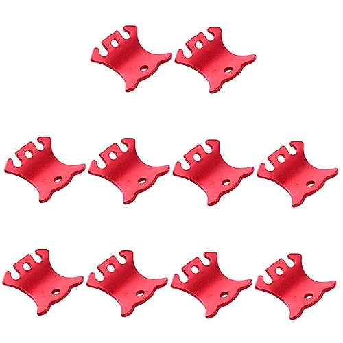 Boucle de corde de tente en alliage d'aluminium rouge TOYANDONA pour réglage hauban