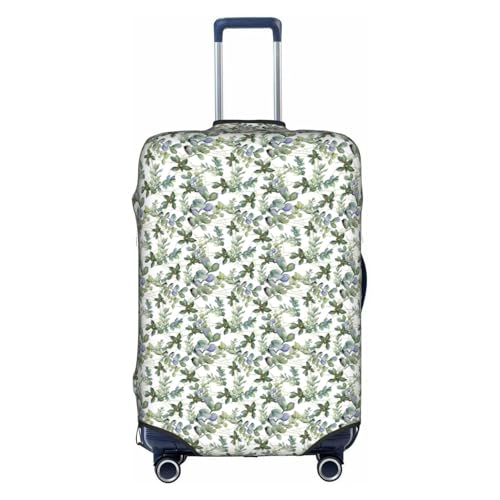 Housse protection bagage polyester lavable valise M eucalyptus
