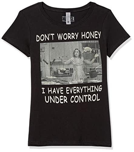 T-shirt Marvel Wandavision Under Control pour fille en noir, taille M
