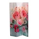 Múltiples usos para crear y separar ambientes, mural para pared, cabecero de cama etc. Los paneles están unidos por bisagras, plegado ocupa muy poco espacio.