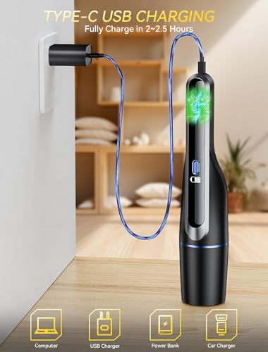 Handheld Vacuum Cordless - Car Vacuum with Brushless Motor 15000PA Suction, 1.2lbs Lightweight, 2H Type C Fast Charge, LED Light&Screen Display, Portable Mini Vacuum for Car Home Cleaning, H4 Olam