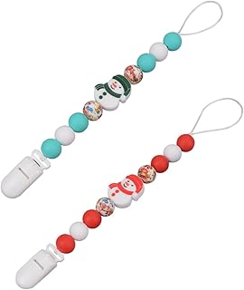 ORFOFE 2 Pçs Silicone Chupeta Corrente Bebê Chupeta Clipe Chupetas Do Bebê Chupeta Infantil Silicone Chupeta Clipe Chupetas De Silicone Dentição Brinquedo Clipe Sílica Gel Mordedor De
