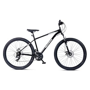 Wildtrak Mountainbike, volwassenen, 27,5 inch, 21 versnellingen, Shimano-schakeling – zwart
