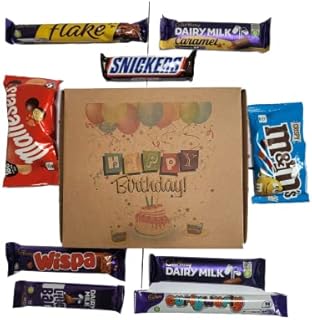 Chocolate Selection Box with M&M'S, Snickers, Maltesers, Dairy Milk Flake, Wispa, Caramel, Curly Wurly, Wispa, Little Bar - Variety Treat Assorted Hamper for Christmas, Easter, Birthdays, Halloween
