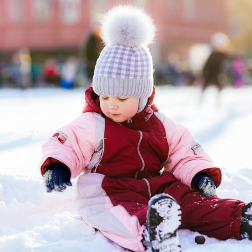 Image of ONESING 12 Pairs Kids Gloves - Warm Knitted Winter Gloves Bulk for Girls Boys | Children Gloves Designed for Cold Weather
