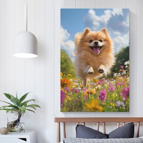 Pinturas murales de Pomerania y cuadros decorativos para salón, póster lienzo 50x75cm 5
