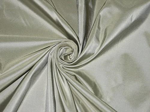 Tissu taffetas 100 % pure soie olive pour confectionner vos robes de soirée