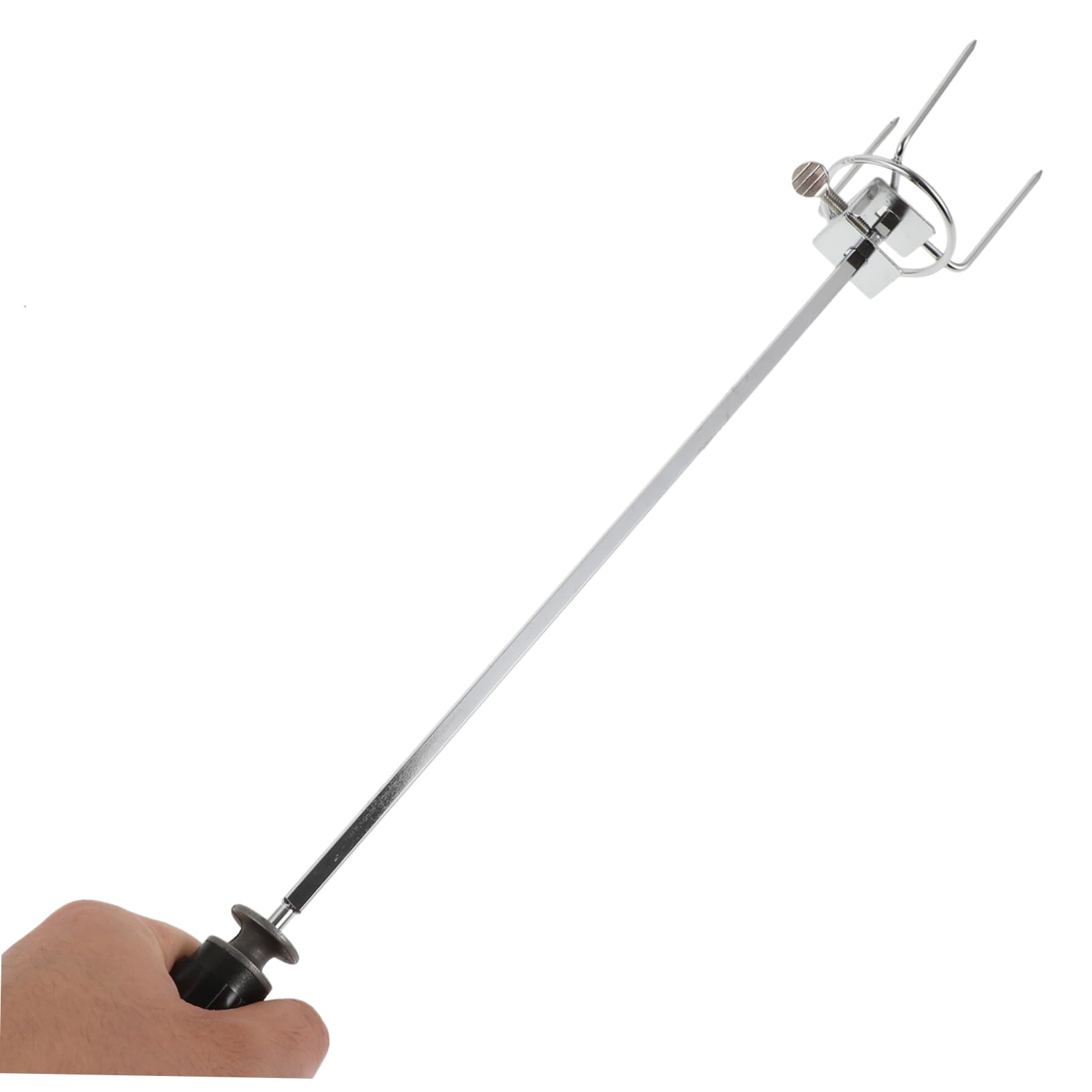 UPKOCH 3 Set forchetta da barbecue forchetta per grigliare la carne griglia per arrostire il pollo BBQ Skewers Forchetta Per Pollo Alla Griglia forchette da pollo rotanti da cucina Silver
