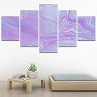 SIGNWIN 5 Panel Canvas Wall Art Abstract Colorful Decorative Elements Modern Artwork for Home Decorations Ready to Hang - 60