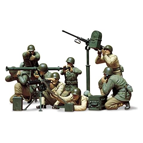 TAMIYA 35086 1:35 Figure Set US MG/Mortar Squad(8) Cover