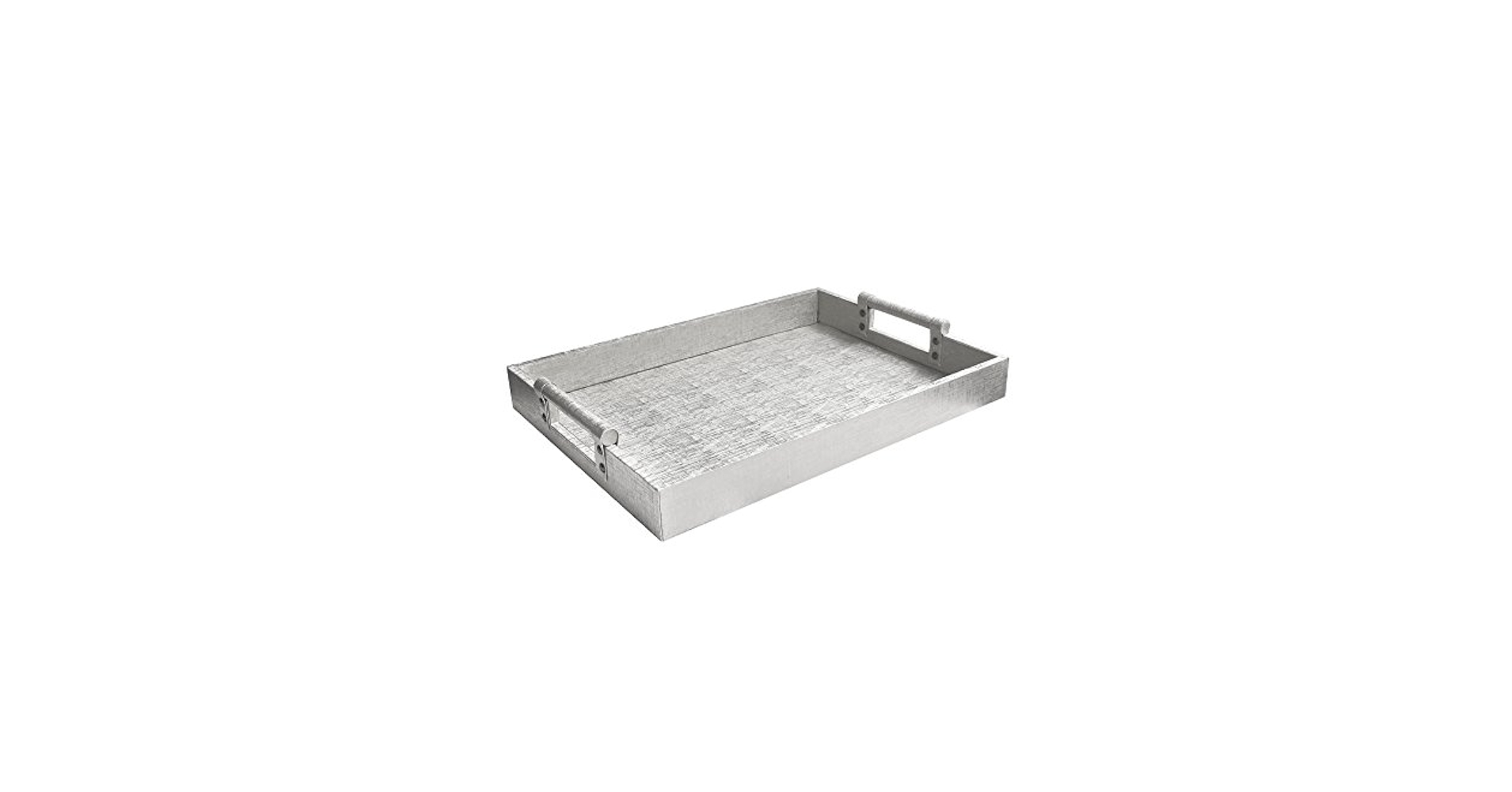 Amazon.com: American Atelier Leather Rectangle Serving Tray