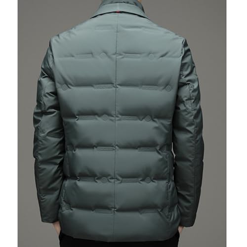 JEsilunmaMY Men's Suit Collar Insulated Puffer Jacket Winter Thermal Business Blazer Down Coats Windproof Padded Puffy Coat3