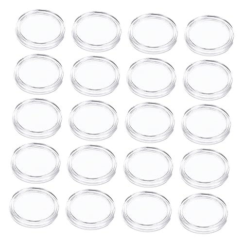 Capsulas protectoras transparentes para monedas 100 piezas miniatura 1