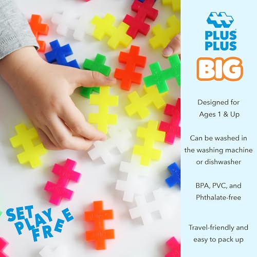 Bloques Plus-Plus 9603411 de construcción con 100 piezas intercambiables en miniatura 6