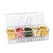 IVYHOME Ice Chilled 5 Compartment Condiment Server Caddy | Fruit Serving Tray | Condiment Pots with 5 Removable Dishes Over 2 Cup Capacity Each and Hinged Lid