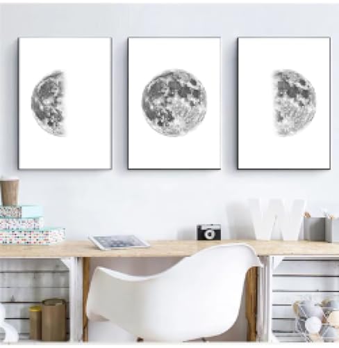 Toile Phase de la Lune XINBAO pour habiller un mur vide avec élégance