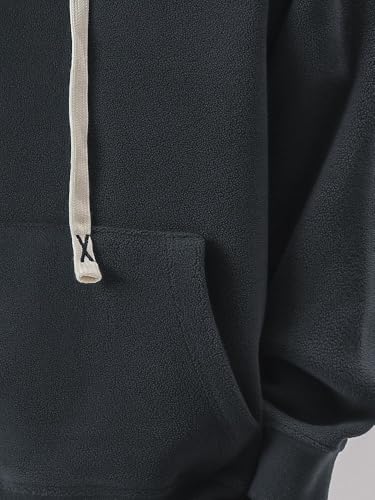 Men's Thick Fleece Lined Hoodie Loose Fit Autumn Winter4