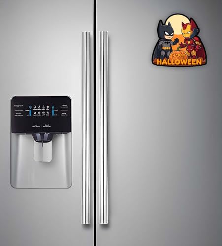 Image of Gift Me Bazar Wooden Fridge Magnet for Refrigerator Stylish | Decorative Items for Kitchen | Magnet for Almirah | Washing Machine | Indian Souvenir Gift Items (Happy Halloween)