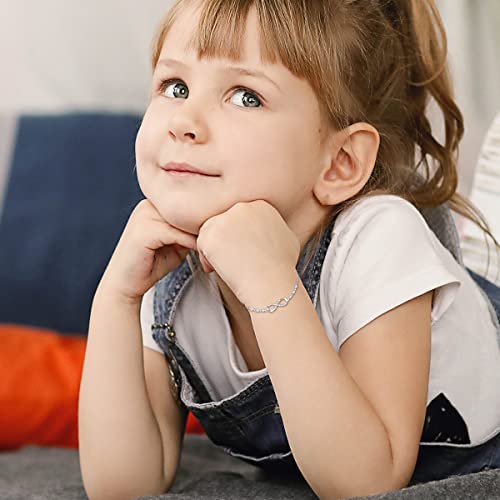 Ocj Daughter Bracelet 925 Sterling Silver Infinity Bracelets For Daughter Dainty Infinity Symbol Jewelry Birthday Graduation Christmas Gift For Daughter #TOP1