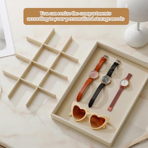 Image of Large Velvet Jewelry Tray Display Drawer Inserts 2 Pack